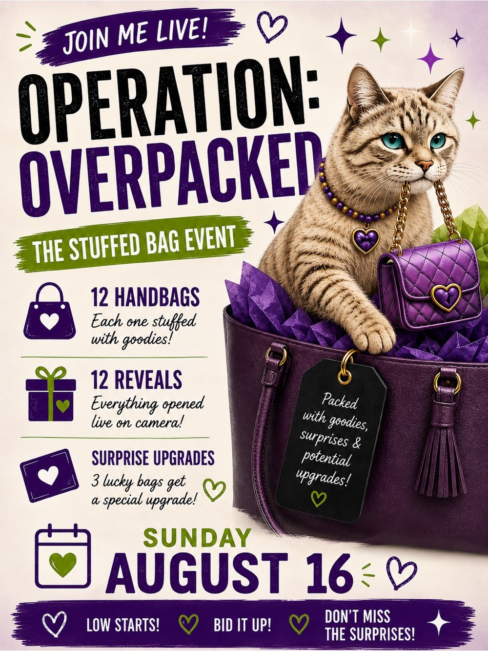 Join Operation: Overpacked the Stuffed Bag Event!